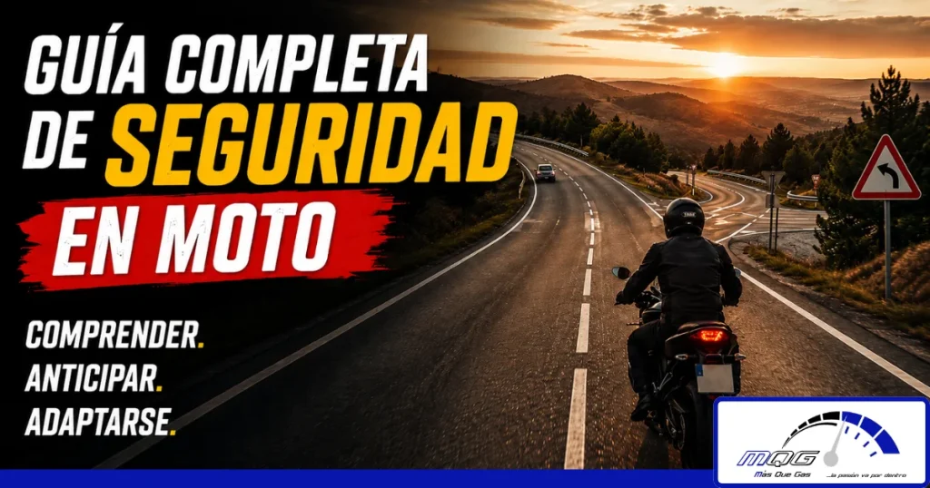 motorista conduciendo con seguridad por una carretera mostrando anticipación y control de la situación