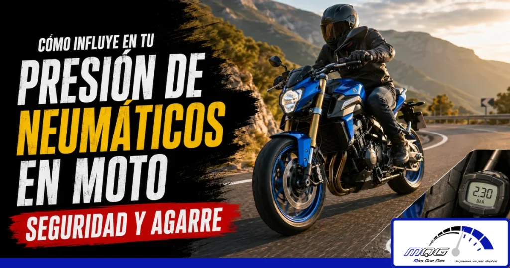 Cómo afecta la presión de los neumáticos al comportamiento de una moto