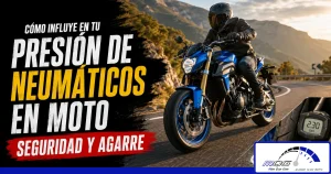 Cómo afecta la presión de los neumáticos al comportamiento de una moto