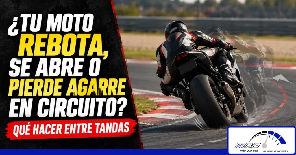 Análisis del comportamiento de una moto después de una tanda en circuito